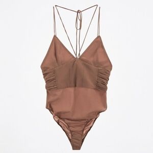 Zara Bodysuit Dark Tan XS
